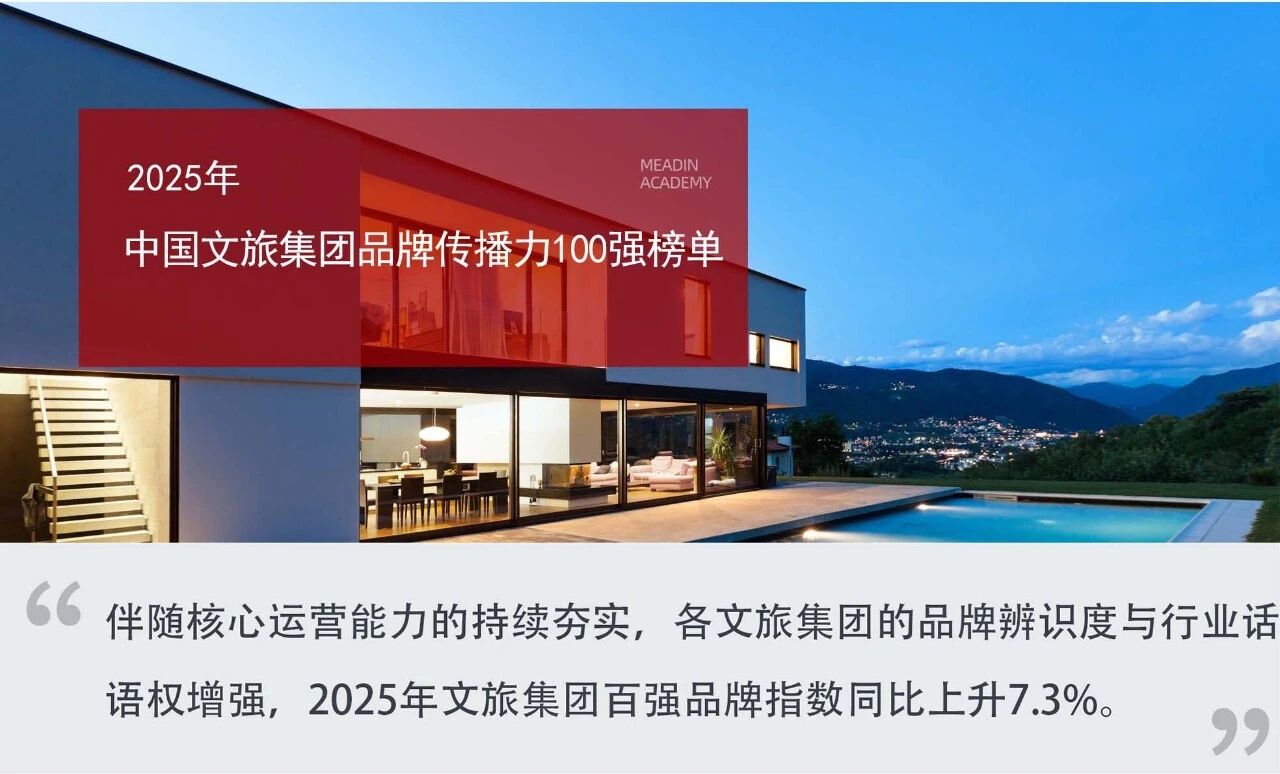 貴旅集團(tuán)榮登2025年中國文旅集團(tuán)品牌傳播力100強(qiáng)榜單第34位