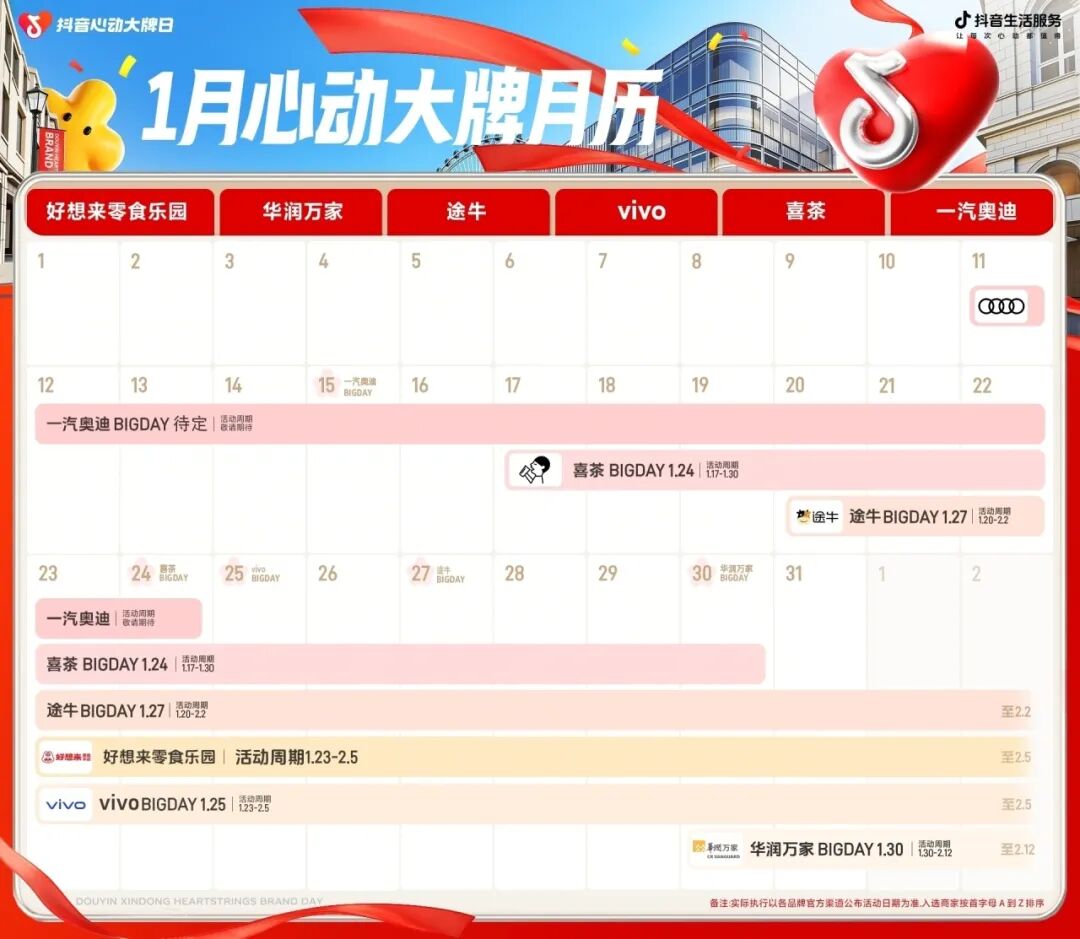 1月心動(dòng)指南！解鎖品牌開年花樣玩法