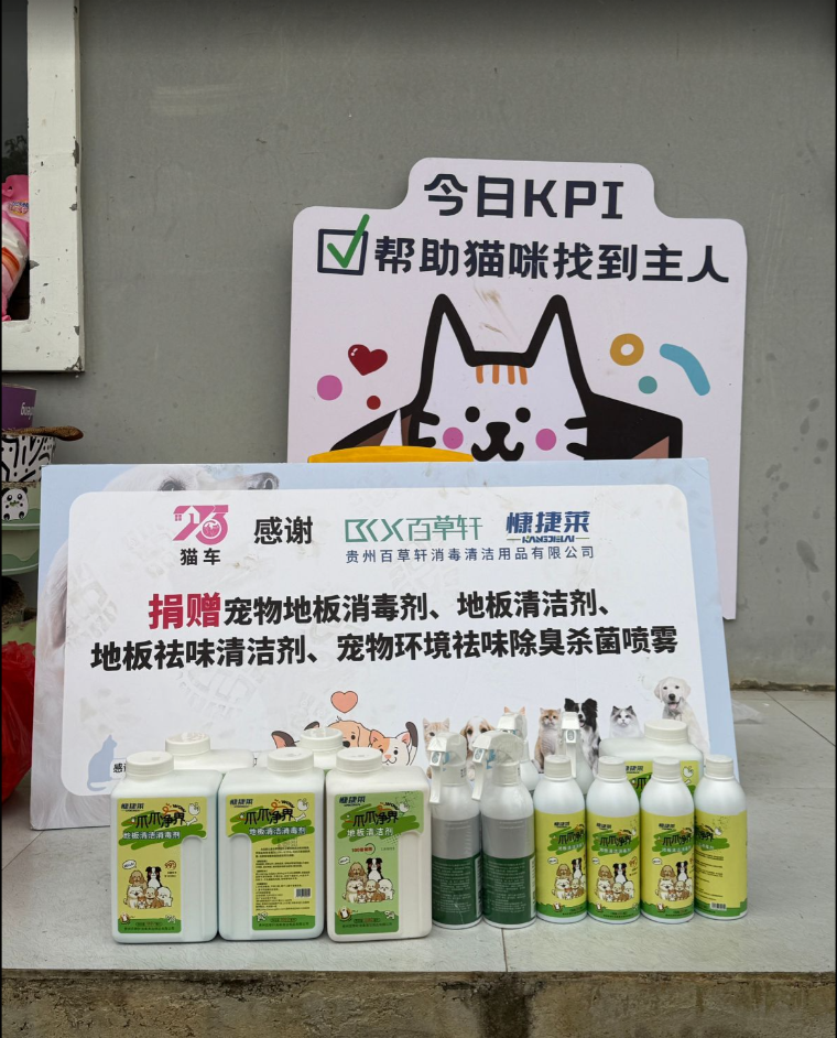 暖冬有愛！貴州百草軒2026首期公益行動走進703貓車基地！守護毛孩子與志愿者健康